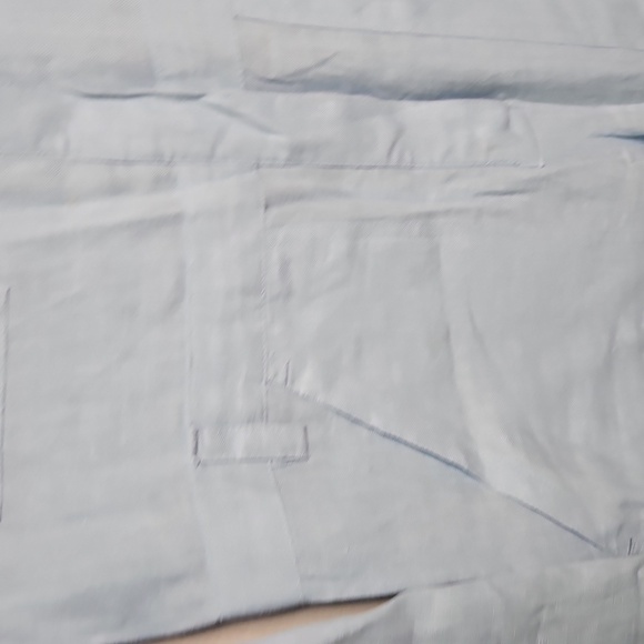 Rivet Utility Linen Jumpsuit Light Blue Size Medium - Picture 4 of 11